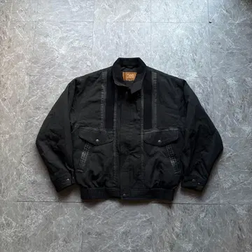 crealy 단장 가죽 코팅 스윙탑 해링턴 충전솜