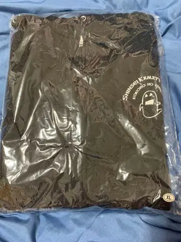 미개봉 새상품 신세이캄맛테챤 후드티 XL 블랙