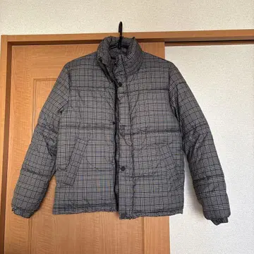 H&M 체크 무늬 다운 자켓 EUR S