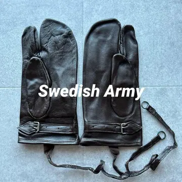 스웨덴군 가죽 미트 장갑 브라운 데드스탁 가죽 군용품