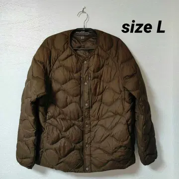 [ 새상품급 ] UNIQLO 화이트 마운티니어링 UL 다운 L 브라운