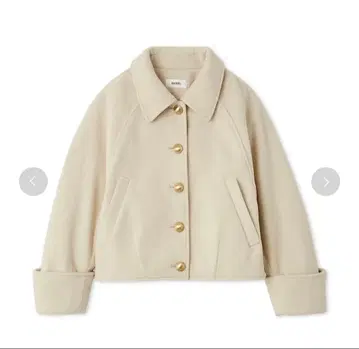스탠드 칼라 메탈 버튼 자켓