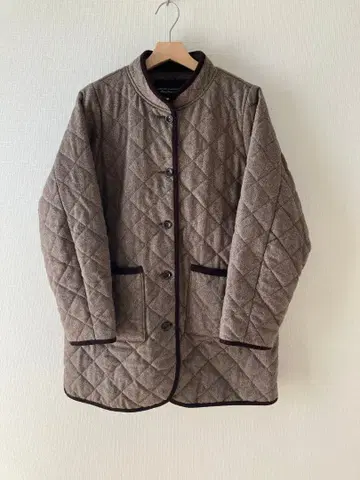 SUNNY CLOUDS 울 퀼팅 코트 LL 울 혼방