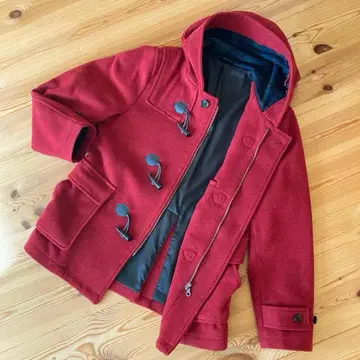 THE SHOP TK 더플 코트 M 레드 지퍼 포함