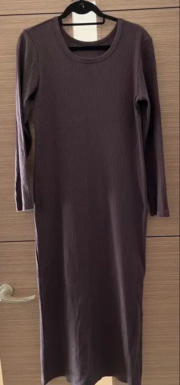 2WAY 롱 리브 원피스 다크 브라운 40