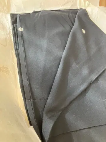 블랙 상복 문장 기모노 (가을 겨울용)