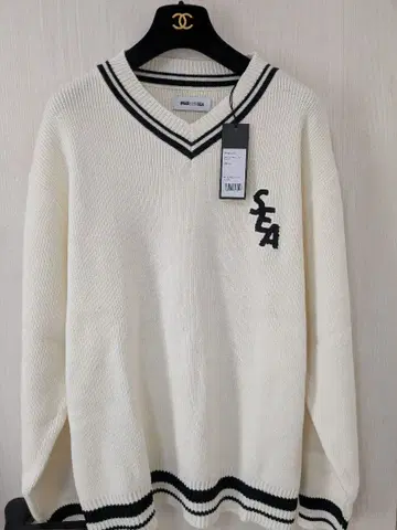 미사용 새상품 WIND AND SEA 22AW 니트 아이보리 L