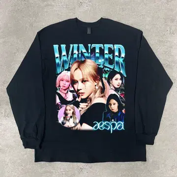 aespa winter 윈터 [ XL 사이즈 ] 긴팔 블랙