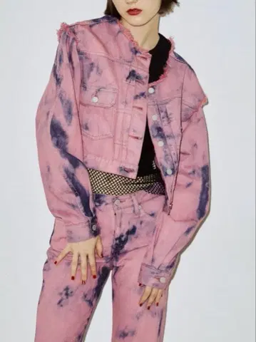 jouetie 2WAY 데님 자켓 핑크