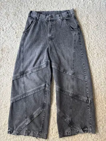 [ 즉시 완판 ] ZARA 바이커 배기 핏 진