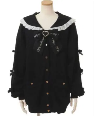 LIZLISA 메니 리본 세일러 쭈리 블루종 리즈리사