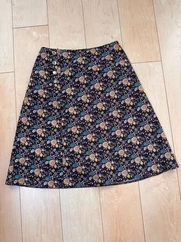 NOSTALGIA 꽃무늬 미니 스커트 허리밴딩