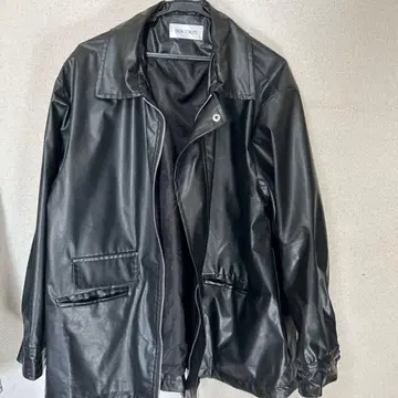 SEN TOKYO 블랙 가죽 자켓