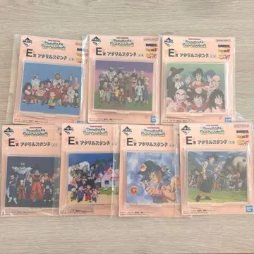 드래곤볼 제일복권 E상 아크릴 스탠드 컴플리트 세트 7개