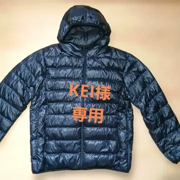 UNIQLO 후드 부착 다운 자켓 XL 블랙