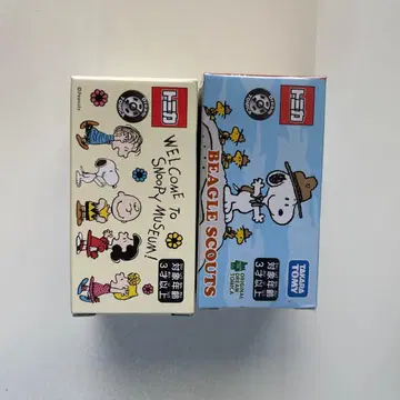 [ 미개봉 새상품 ] 스누피 뮤지엄 토미카 2개 세트