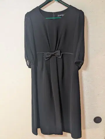 나카노히로미치 블랙 원피스 수트 (리본 포함)