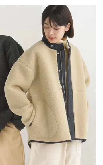 옴네스 본딩 보아 블루종 자켓 M 미사용 새상품