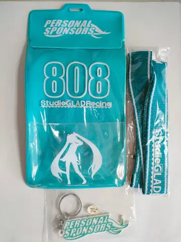 굿 스마일 레이싱 티켓 홀더 & 러버 키링