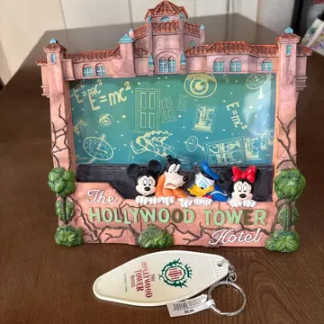 디즈니월드 타워 오브 테러 사진 스탠드 키체인