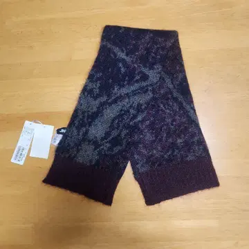 센소유니코 JNBY 스톨 레드 계열 뜨개질 무늬