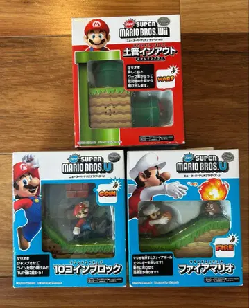 [ 미개봉 새상품 ] 슈퍼 마리오 브라더스 사운드 피규어 3종 세트