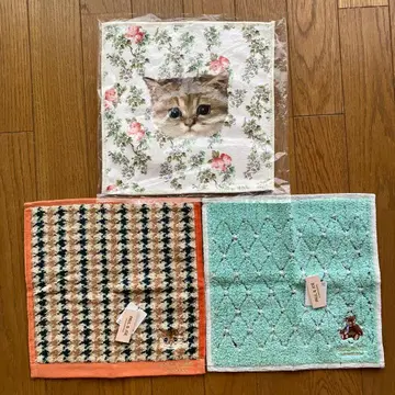 폴앤조 고양이 무늬 손수건 묶음 판매