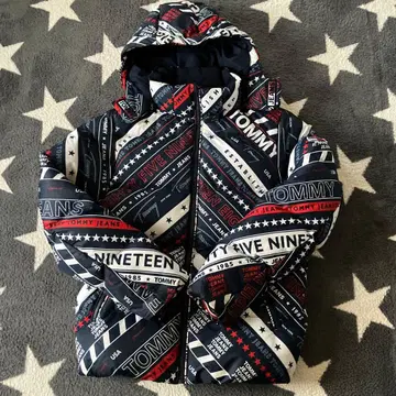 TOMMY JEANS 후드 부착 다운 자켓
