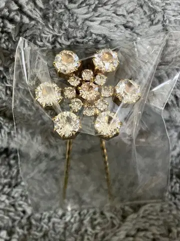 [새상품] 컴플렉스 비즈 헤어 액세서리 헤어콤 스틱 꽃 고급