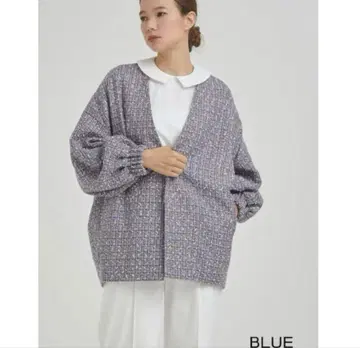 yori 새상품 택 포함 믹스 트위드 자켓 가디건