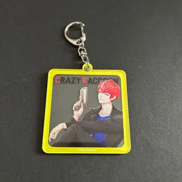 CRAZY RACCOON 프레임 키체인
