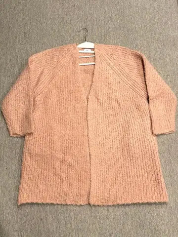 새상품급 RHC 빅 사이즈 S RonHerman 울 니트 가디건 핑크