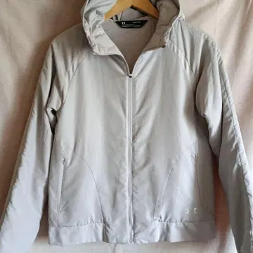 언더아머 후드 부착 라이트 그레이 여성용 아우터