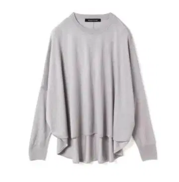 [ 중고/새상품급 ] 미즈이로 인드 프론트 심 코쿤 풀오버 라이트 그레이