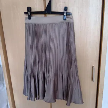 ANAYI 플리츠 스커트 36 베이지