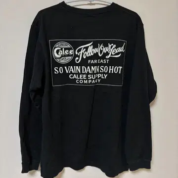 Calee 긴팔 티셔츠 블랙 M 사이즈