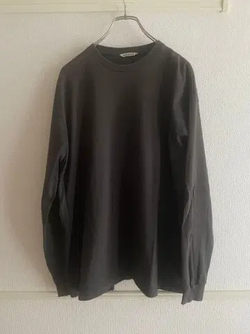 AURALEE LUSTER PLAITING L/S TEE