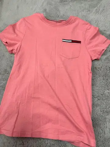 타미힐피거 핑크 반팔 티셔츠 S/P