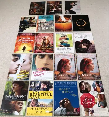 티모시 샬라메 출연 14작품 19종 전단지 세트 영화 플라이어