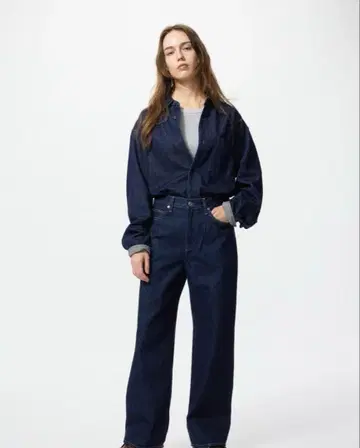 UNIQLO 와이드 스트레이트 청바지 21