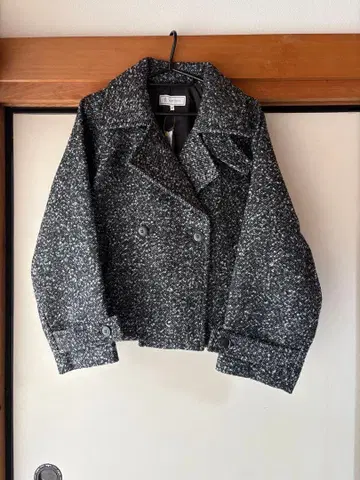 로페피크닉 저리 멜톤 트위드 스탠다드 컬러 숏 블랙 계열