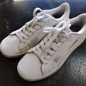 푸마 여성용 스니커즈 화이트 23cm