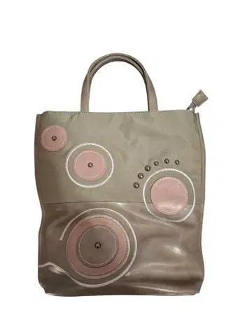 원형 장식 캐주얼 핸드백 토트백 여성용