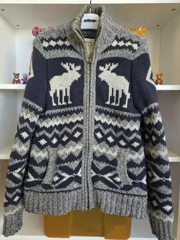 Abercrombie & Fitch 루돌프 노르딕 코위찬 니트 M