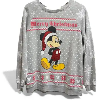 디즈니 미키마우스 크리스마스 맨투맨
