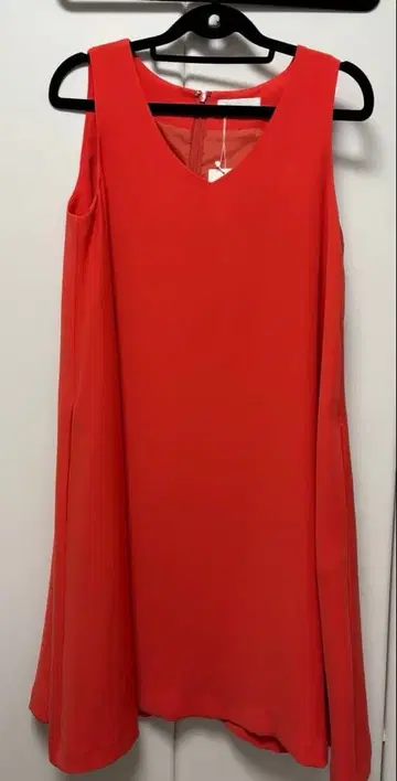 And Couture 오렌지 슬리브리스 원피스