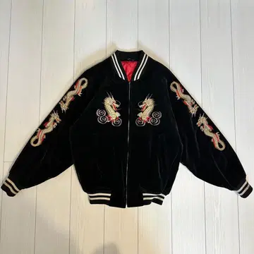 정글 스톰 풍 블랙 벨로아 스카잔 자수