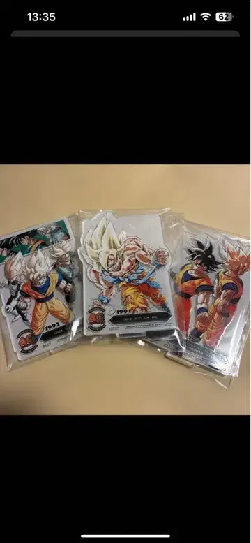 드래곤볼 40주년 제일복권 F상 아크릴 스탠드 손오공 세트