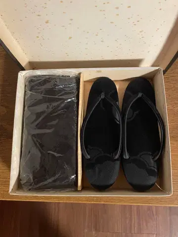 상복용 블랙 조리 백 세트