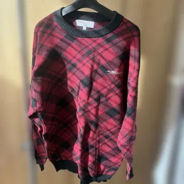 yarsale 체크 무늬 니트 스웨터 L 사이즈